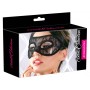 Maschera per notte da donna sexy nera veneziana gothic black