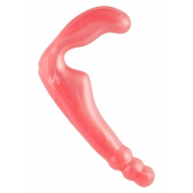 Do it strap on wearable pink premium silicone anal vaginal dildo without harness