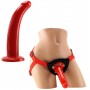 Fallo strap on indossabile vaginale anale dildo per punto G the red cock