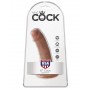 Do it with realistic vaginal dildo suction cup king cock 6 tan