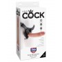 DO IT STRAP ON WEARABLE KING COCK realistic dildo HARNESS W 9 Flesh