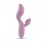 Double Vaginal Silicone Vibrator Vibrator Vibrating Dildo with Clitoral Stimulator