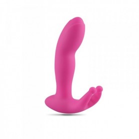 vibrator stimulator G-spot and clitoris vibrating vaginal dildo silicone lowe easy