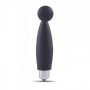 Black Silicone Vibrator Vaginal Stimulator Dildo Phallus Vibrating Mini Finger Fan Stalk