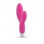 Double vibrator clitoral stimulator phallus vaginal vibrating silicone bold plus