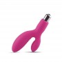 Double vibrator clitoral stimulator phallus vaginal vibrating silicone bold plus