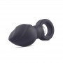 Anal Vibrating Plug Phalluses Silicone Vibrating Dildo the butt black helix