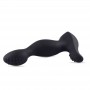 Black Prostate Dildo Vibrator Phallus Stimulator for Silicone Men