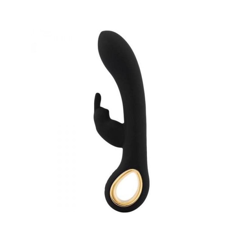 Rabbit Black Double Vibrating Dildo with Stimulator Clitoris Woman ...