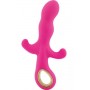 Vibrator with clitoral stimulator phallus pink silicone vaginal vibrating dildo