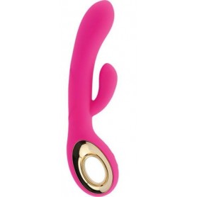 Realistic Double Rabbit Vibrator with Waterproof Rechargeable Vibrating Clitoral Stimulator