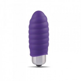 Vaginal Vibrator Phallus Vibrating Dildo Mini Stimulator Clittoris in Purple Silicone