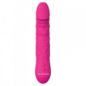 Realistic Silicone Vibrator Vaginal Phallus Rechargeable Vibrator Vibrator Pink