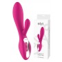Double rabbit vibrator with vaginal clitoral stimulator falo silicone vibrating dildo