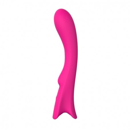 Vibratore vaginale in silicone massaggiatore stimolatore fallo dildo vibrante plot clit pink