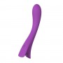 Vibratore ricaricabile vaginale in silicone massaggiatore stimolatore fallo dildo vibrante plot clit purple