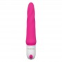 Realistic Silicone Vibrator Vaginal Anal Dildo Vibrating Phallus Vibe Pink