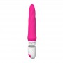 Vibratore realistico in silicone realistico vaginale anale dildo fallo vibrante in silicone vibe pink