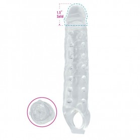 Phallic sheath realistic penis extension wearable to lengthen the penis