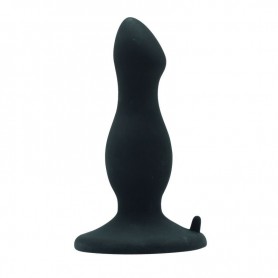 Plug anale fallo con ventosa dildo nero butt plug black