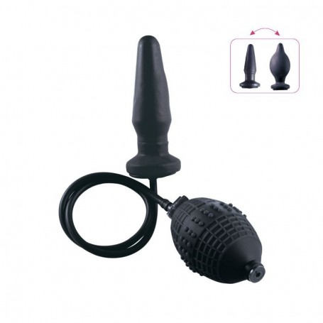 Do it anal plug inflatable dildo medium black the inflatable butt