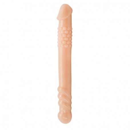 Do it double vaginal anal dildo realistic sex toy for men and women flesh color