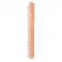 Do it double vaginal anal dildo realistic sex toy for men and women flesh color