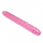 Dildo fallo doppio vaginale anale rosa realistico sex toy coppia