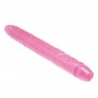 Dildo phallus double vaginal anal pink realistic sex toy couple