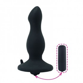 Anal vibrator plug dildo vibrating phallus anal butt black black sex toys