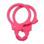 Manette fetish bondage in silicone pink sex toys per coppia handcuffs