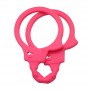 Pink sex toys silicone bondage fetish handcuffs for couple handcuffs