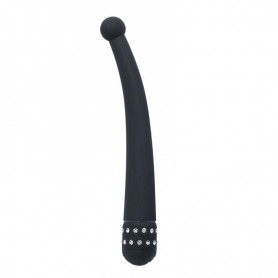 G-spot vibrator vaginal stimulator for clitoris vibrating phallus black ding