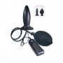Anal Vibrator Plug Inflatable Black Dildo Vibrating Phallus Black Sex Toys Anal Butt