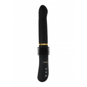 Black Realistic Vaginal Vibrator Motion Up and Down Dildo Phallus Vibrating Magnum Opus