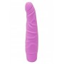Pink Realistic Anal Vaginal Vibrator Phallus Silicone Vibrating Dildo Slim Sex Toys