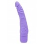 Vibratore vaginale realistico purple get real slim dildo fallo vaginale anale vibrante