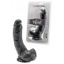 Make it realistic black with suction cup black soft sex toys big 23 cm get real