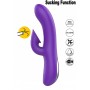 Vibrator rabbit double vaginal stimulator suck vagina dildo phallus vibrating silicone waterproof rechargeable