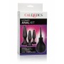 Anal Phallus Plug Kit with Suction Cup Phallus Silicone Dildo Sex Toys Stimulator Black with Intimate Shower