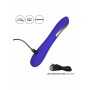 Vibratore vaginale anale stimolatore clitoride con scarica elettrica dildo fallo vibrante in silicone