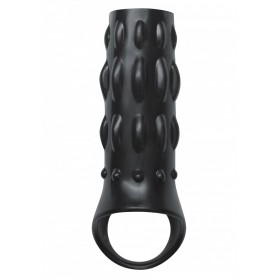 Phallic sheath extension for penis black phallic ring for men sex toys against premature ejaculation