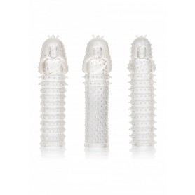 Kit Phallic Penis Extension Kit Wearable Set 3pcs Sex Toys Cock Extension