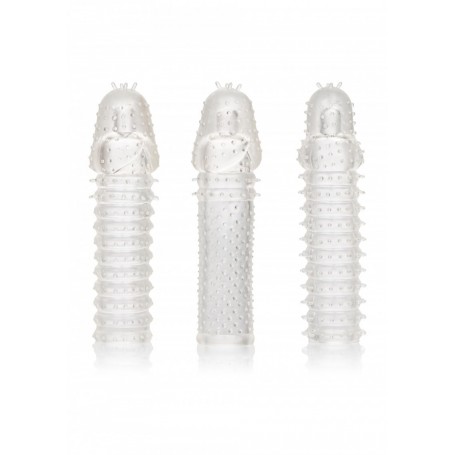 Kit Phallic Penis Extension Kit Wearable Set 3pcs Sex Toys Cock Extension