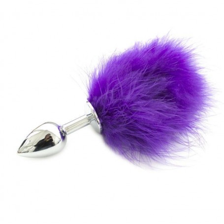 Anal Plug Purple Tail Dildo Metal Phallus Realistic Sex Toys Butt Pon Tail Purple