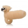 Phallic Sheath Wearable Vibrating Phallic Ring Penis Extension for Penis 4 Way Arouser Beaver