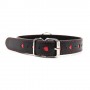 Easy collar leash black leash collar with heart