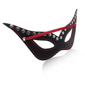 Secret mask black mask with bondage fetish studs for men and women integral