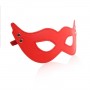 Mystery mask red mmask fetish bondage for men and women in sexy synthetic leather