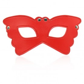 Butterfly mask red maschera indossabile bondage fetish sexy per uomo e donna 